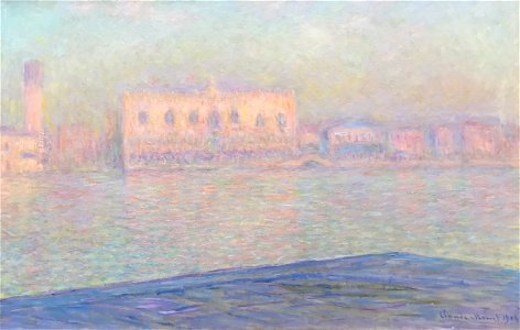 Claude Monet Le Palais Ducal vu de Saint-Georges Majeur (W 1751). Free illustration for personal and commercial use.