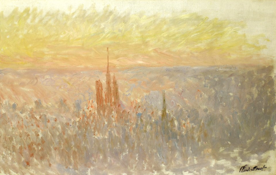 Claude Monet - Vue de Rouen - Musée des beaux-arts de Rouen