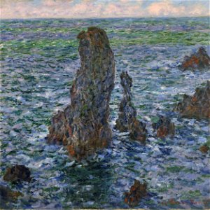 Claude Monet Pyramides Port Coton. Free illustration for personal and commercial use.