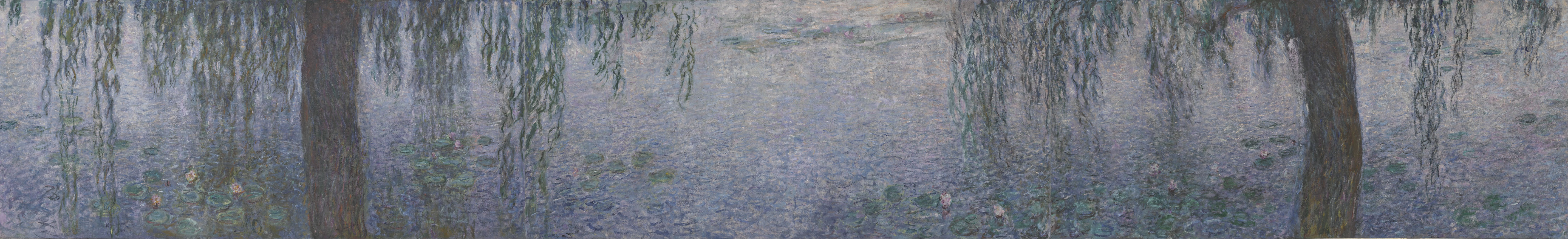 Claude Monet - The Water Lilies - Clear Morning with Willows - Google Art Project
