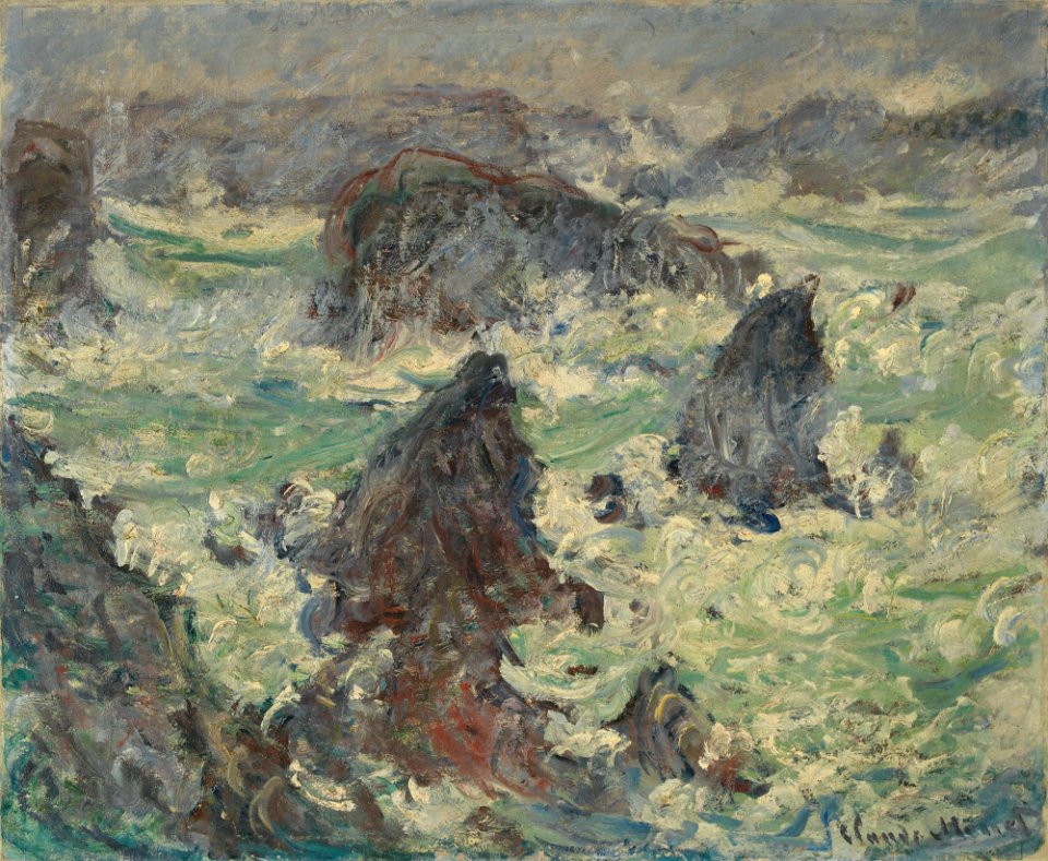 Claude Monet Tempête sur les Côtes de Belle-Île 1886