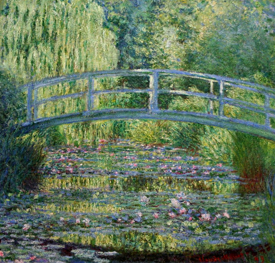 Claude Monet - Water Lilies and Japanese Bridge