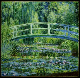 Claude Monet - Water Lilies and Japanese Bridge - y1972-15 - Princeton University Art Museum