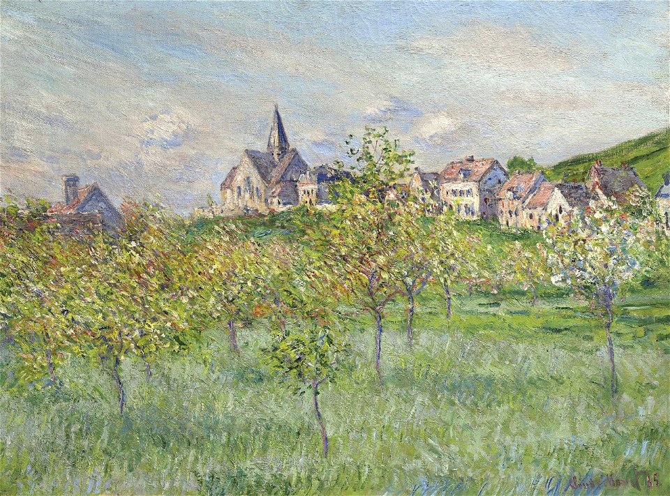 Claude monet printemps a giverny effet dapres-midi