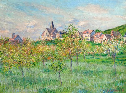 Claude monet printemps a giverny effet dapres-midi