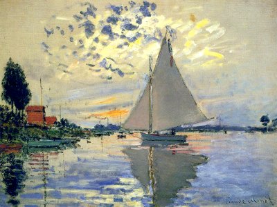 Claude Monet - Voilier au Petit-Gennevilliers
