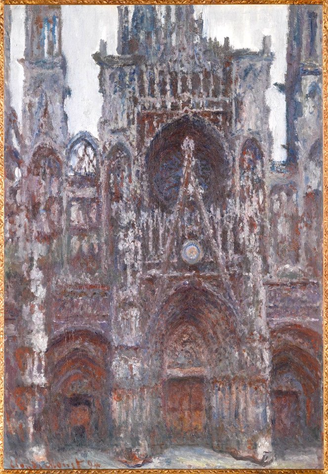 Claude Monet, The Portal of Rouen Cathedral, le Portal vu de face