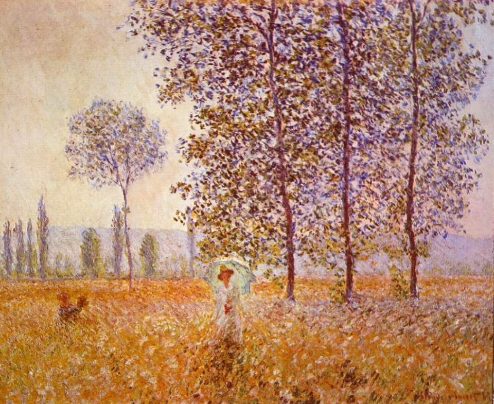 Claude Monet 041 (Poplars in the Sun, 1887)
