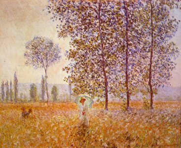 Claude Monet 041 (Poplars in the Sun, 1887)