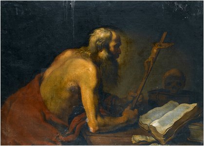 Claude Vignon - Saint Jerome. Free illustration for personal and commercial use.