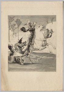 Claude-Ferdinand Gaillard (French, 1834-1887), Raphael (Italian, 1483-1520) - St. George and the Dragon (3) - 1997.232 - Cleveland Museum of Art