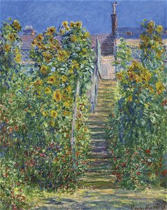 Claude monet lescalier a vetheuil)