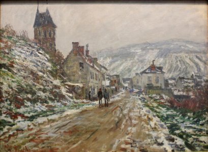 Claude Monet Village Street Vetheuil