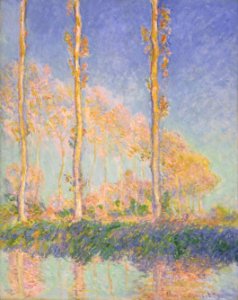 Claude Monet, French - Poplars - Google Art Project. Free illustration for personal and commercial use.
