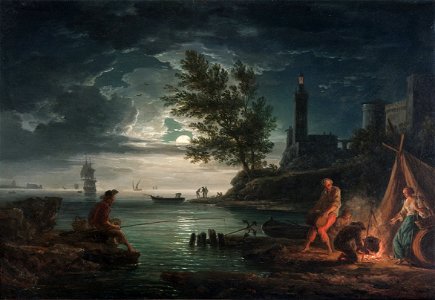 Claude-Joseph Vernet - The four times of day- Night - Google Art Project