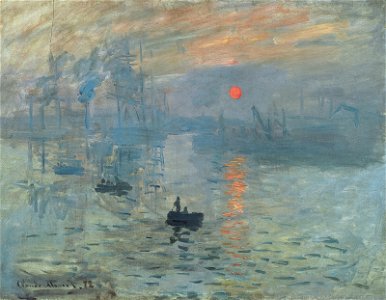 Claude Monet, Impression, soleil levant. Free illustration for personal and commercial use.
