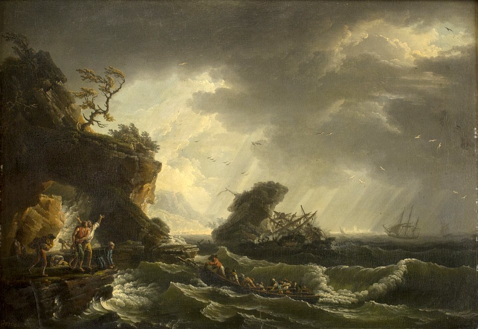 Claude-Joseph Vernet - A Shipwreck - KMSsp708 - Statens Museum for Kunst