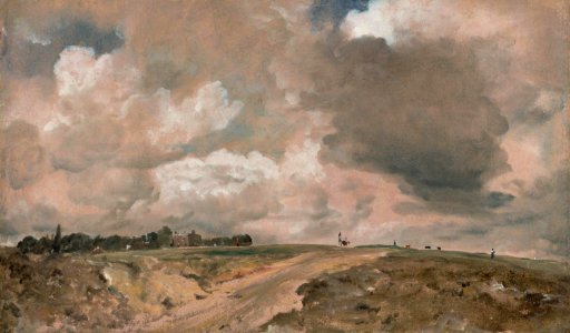 Constable - Road to the Spaniards, Hampstead, 1822, Cat. 858. Free illustration for personal and commercial use.