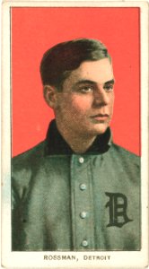 Claude Rossman, Detroit Tigers, baseball card portrait LCCN2008676599