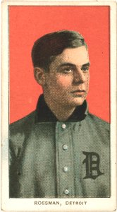 Claude Rossman, Detroit Tigers, baseball card portrait LCCN2008676599