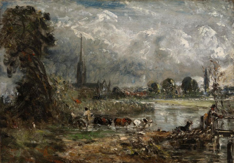 Constable - Salisbury Cathedral from the Meadows, 1829, N01814