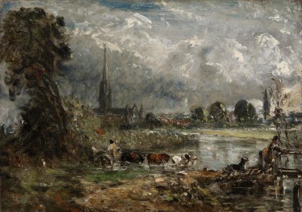 Constable - Salisbury Cathedral from the Meadows, 1829, N01814