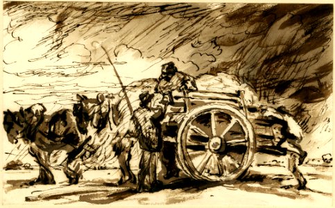 Constable - Men loading a cart, 1888,0215.64