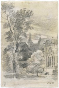 Constable - Salisbury Cathedral exterior from the south-east, 825-1888