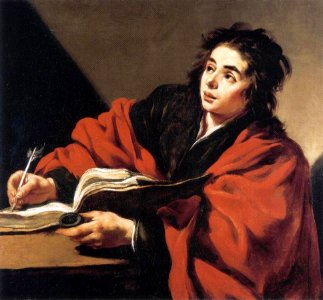 Claude Vignon - Saint John the Evangelist. Free illustration for personal and commercial use.