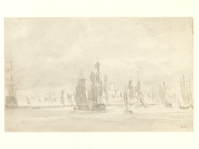 Constable - Shipping under a cloudy sky in the Thames, 807-1888