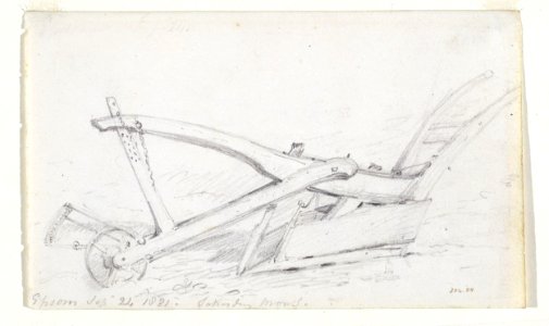 Constable - Sketch of a plough at Epsom, 304-1888