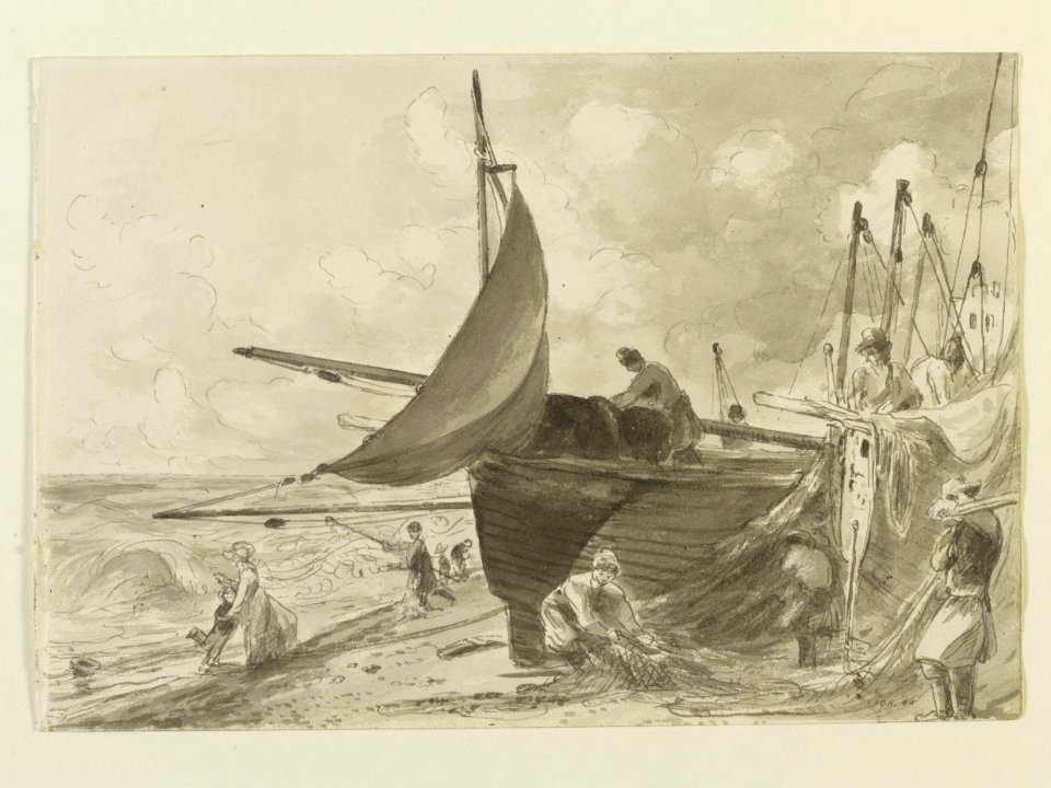 Constable - Scene on the beach at Brighton, 198-1888