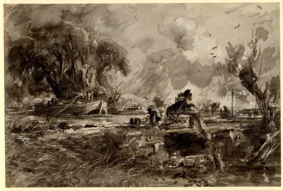 Constable - Study for the painting 'The Leaping Horse', 1888,0215.71