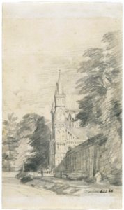 Constable - Salisbury Cathedral the west front, 832-1888
