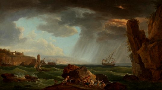 Claude-Joseph Vernet (Kopie nach) - Schiffbruch am Abend - 14986 - Bavarian State Painting Collections