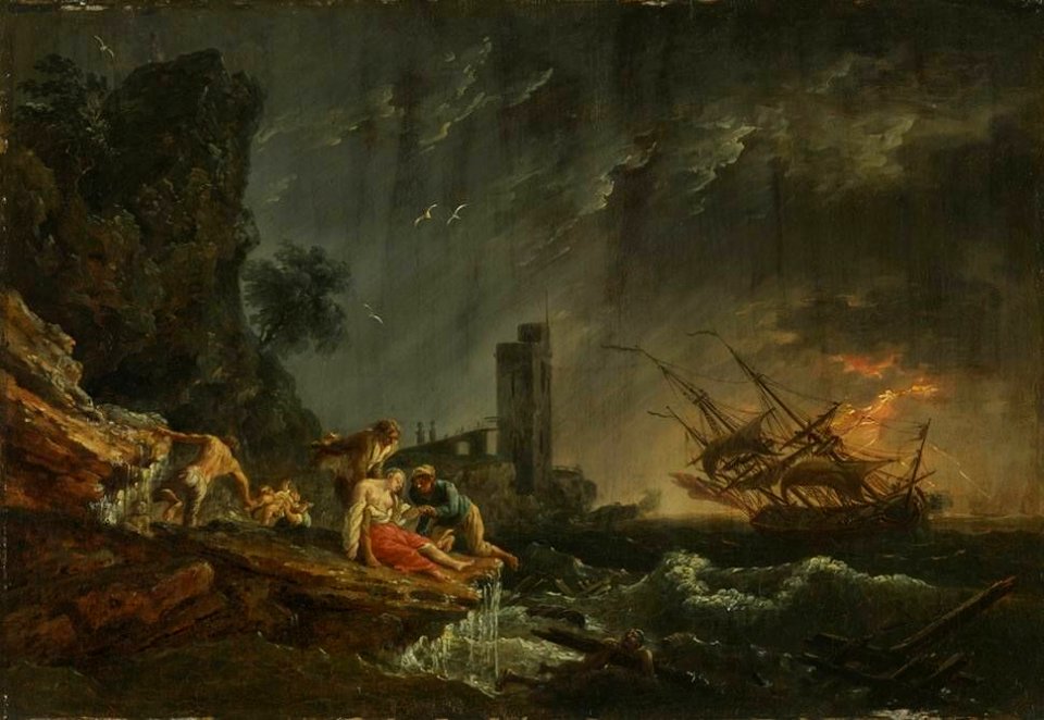 Claude-Joseph Vernet - Seesturm mit Schiffbrüchigen - 6414 - Bavarian State Painting Collections