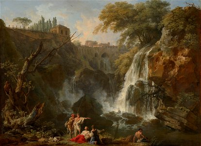 Claude-Joseph Vernet - The Waterfalls at Tivoli, with the Villa of Maecenas - 293 - Mauritshuis
