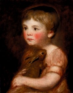 Constable - Miss Lewis with a rabbit, bust-length, 101552