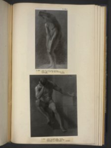Constable - Study of a nude male figure, standing with his back bent and his left arm shading his eyes, 43-1873, 2018KR9875