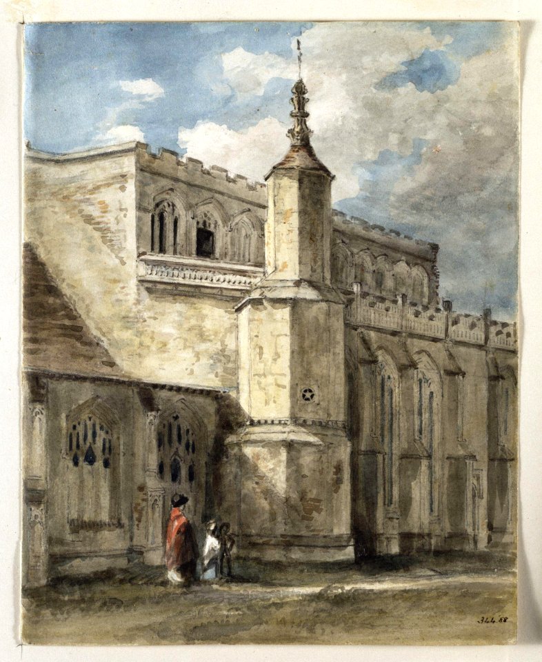 Constable - Part of the exterior of East Bergholt Church the north side, 344-1888