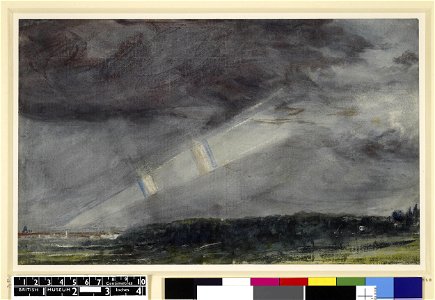 Constable - London, from Hampstead Heath in a storm, 1888,0215.55