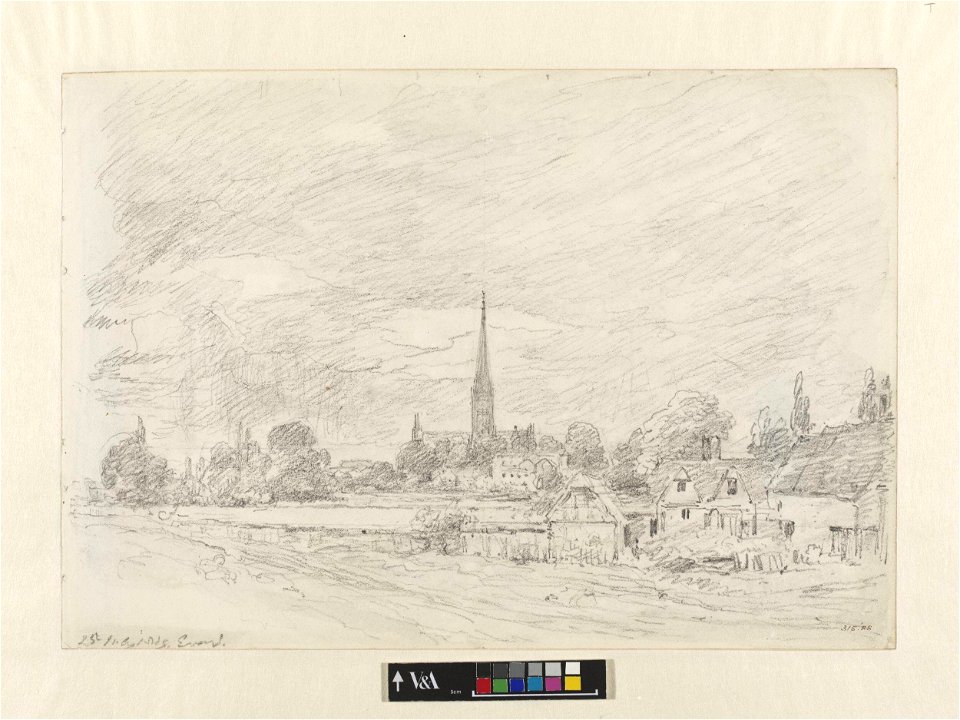 Constable - Salisbury Cathedral seen from over the river, 315-1888