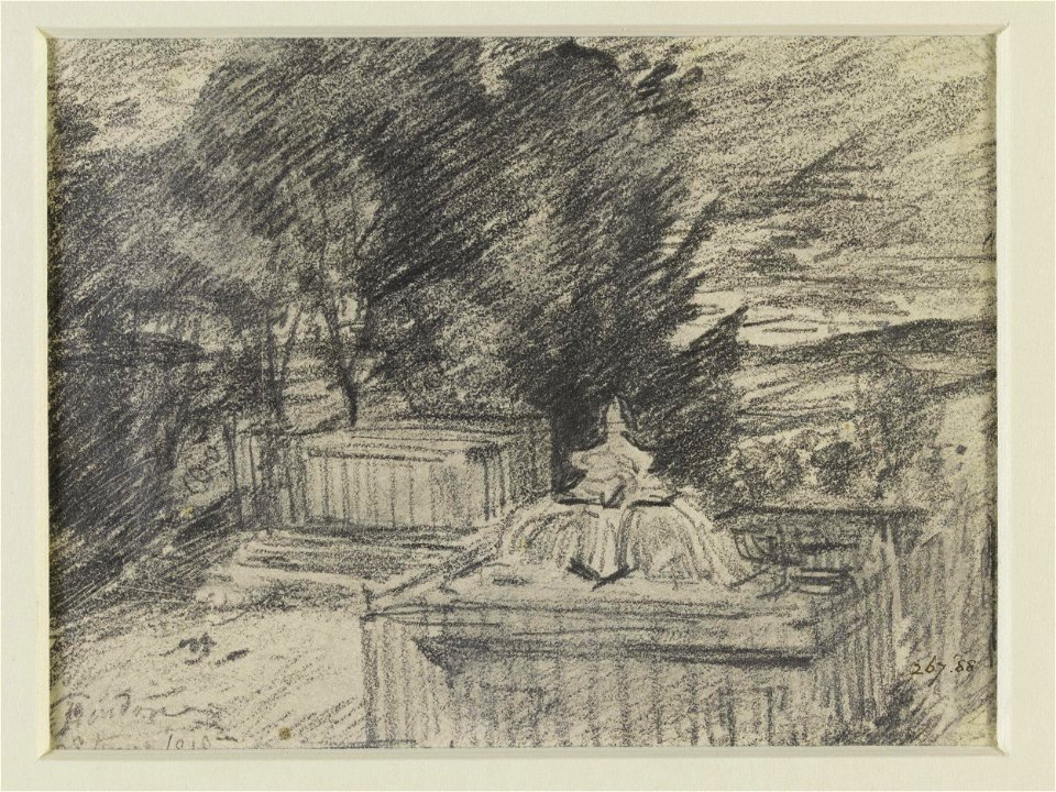 Constable - St. Mary's Church, Hendon the churchyard, 267-1888