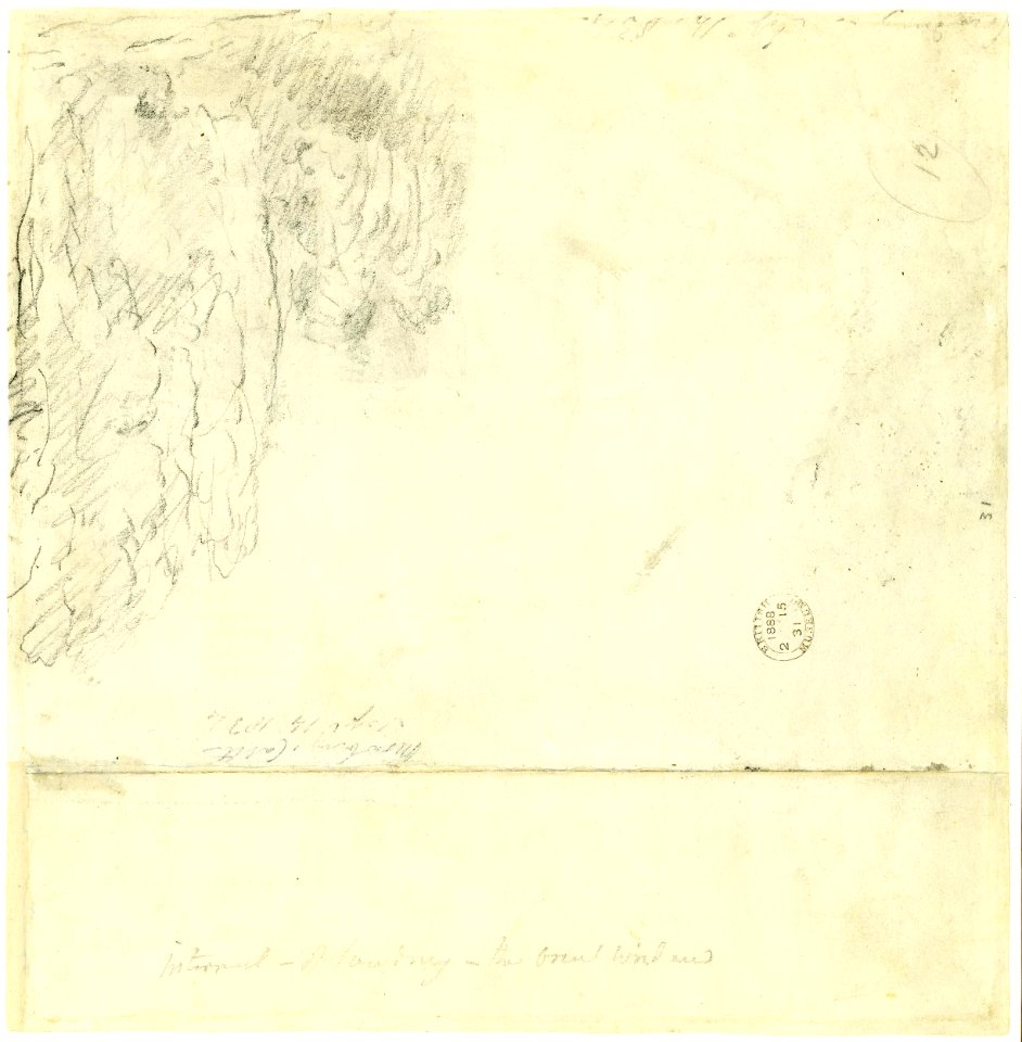 Constable - Verso Cowdray Castle, 1888,0215.31