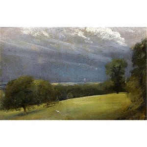 Constable - VIEW ACROSS THE LAWN AT WEST LODGE, STRATFORD ST MARY, NEAR EAST BERGHOLT, lot.24