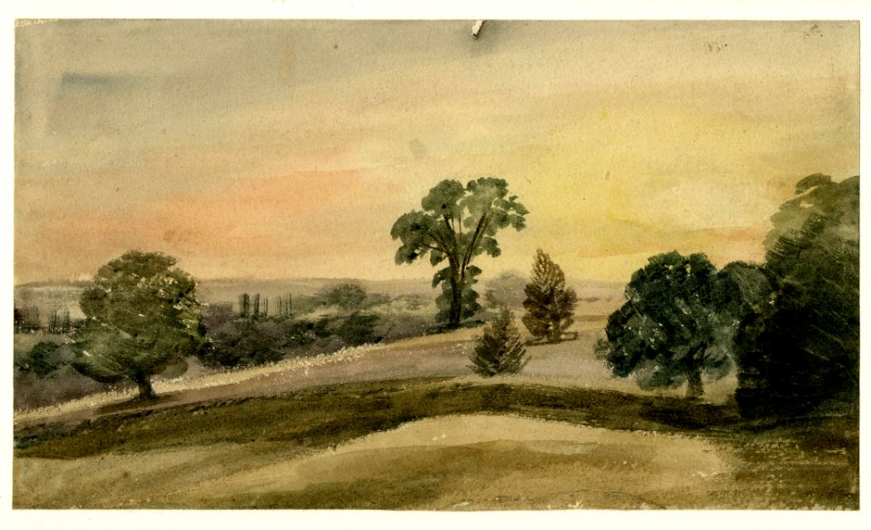 Constable - View in the park at West Lodge, East Bergholt, 1888,0215.59