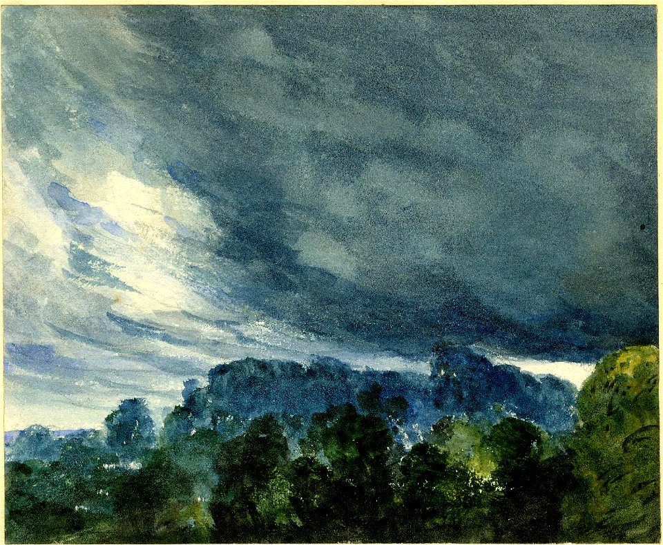 Constable - Study of clouds and woods, 1888,0215.54