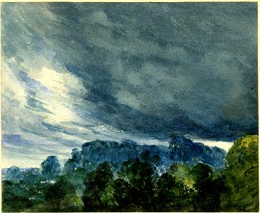 Constable - Study of clouds and woods, 1888,0215.54