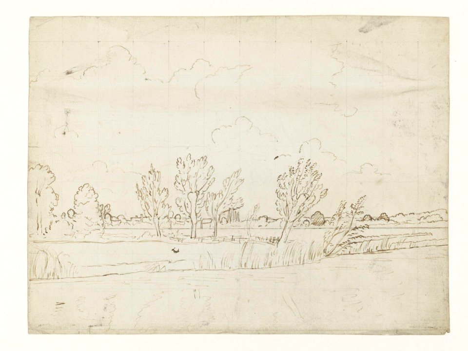 Constable - Water meadows near Salisbury, E.372-1992