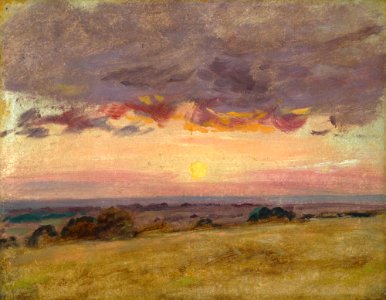 Constable - SUMMER EVENING WITH STORM CLOUDS, lot.194